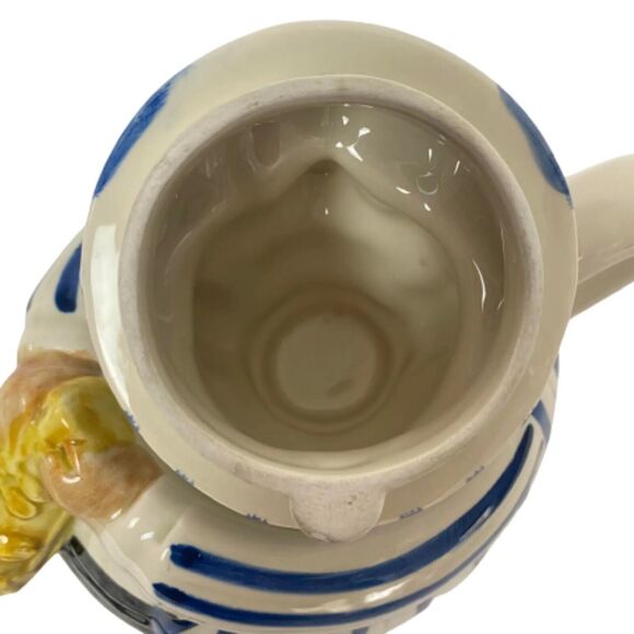 Vintage Hand Painted Teapot Musician Pig Playing Saxophone Jazz Vintage Japan - Picture 13 of 16